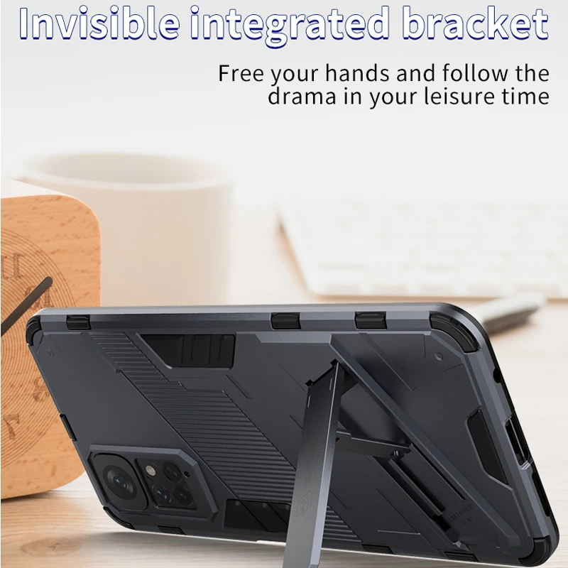 For Redmi Note 10 11 11S 10S 10A 10C Case Shockproof Armor Back Coque for Xiaomi Poco F3 F4 M3 M4 Pro X3 NFC X4 GT 4G 5G Cover