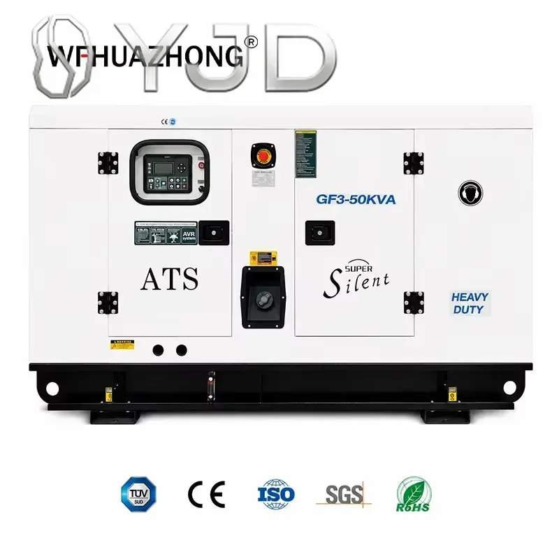Commercial Silent Diesel Generator Set 30-80kva Specifications Ricardo Engine Simple Maintenance for Factory Standby Power