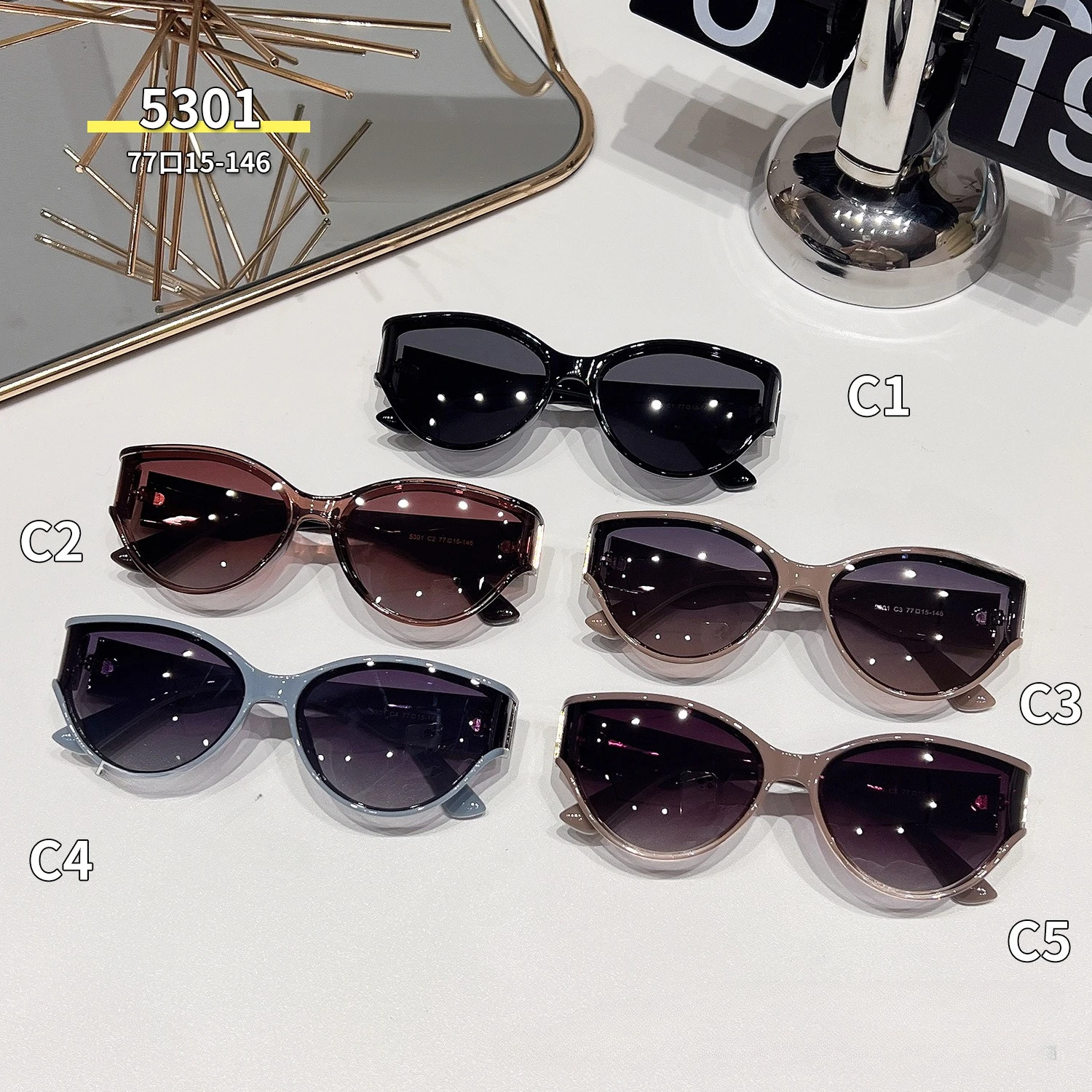 

2025 New Fashion Retro Curved Lenses Sunglasses Polarized Premium Trend Light Luxury Sunglasses Outdoor UV Protection