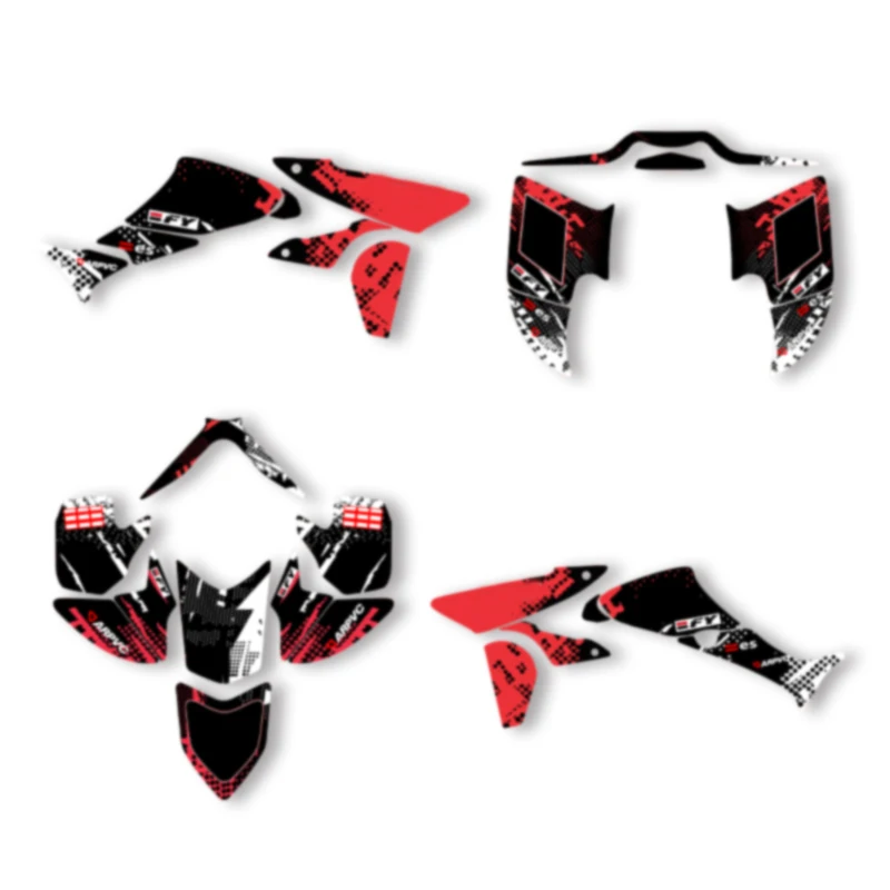 

DSMTECH Custom Motorcycle Graphics Enduro Decals Stickers Kits For Honda 2005 2006 2007 2008 2009 2010 2011-2014 TRX450 005