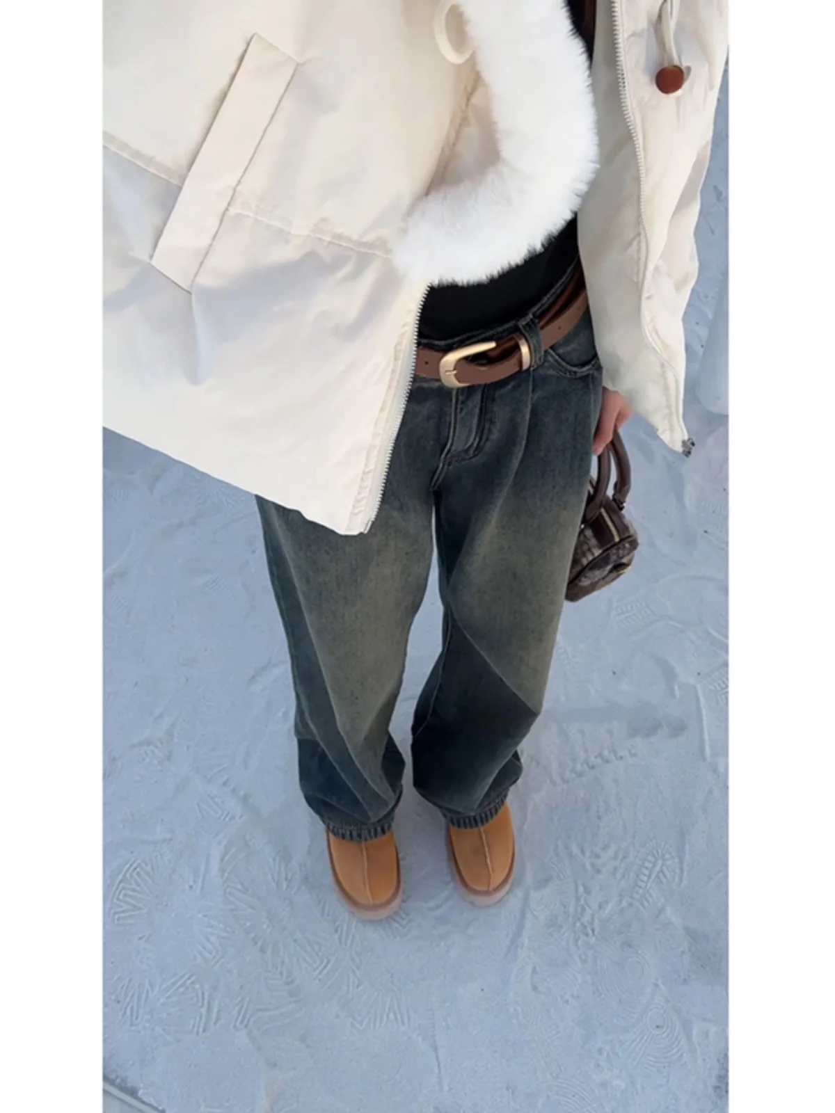 

Удлиненные джинсы прямого кроя с флисовой подкладкой в американском винтажном стиле, синие, для высоких мужчин, молодежные, модные, износостойкие, хлопковые