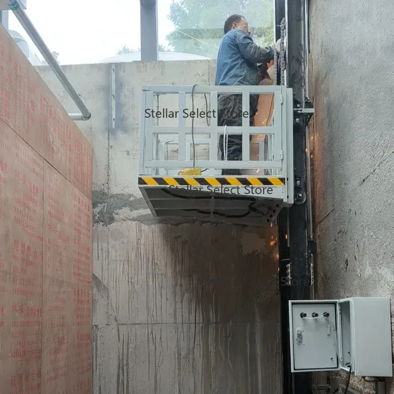 

Электрический гидравлический грузовой лифт, небольшая подъемная платформа для склада, бытовой промышленный заводской грузовой простой лифт