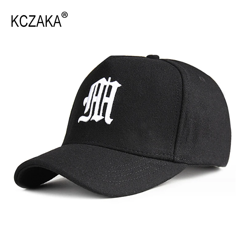 Brand Plus Size Mens High Crown Trucker Baseball Cap Winter Casual Wool Letter Embroidery Snapback Caps Dad Hats Sun Hats