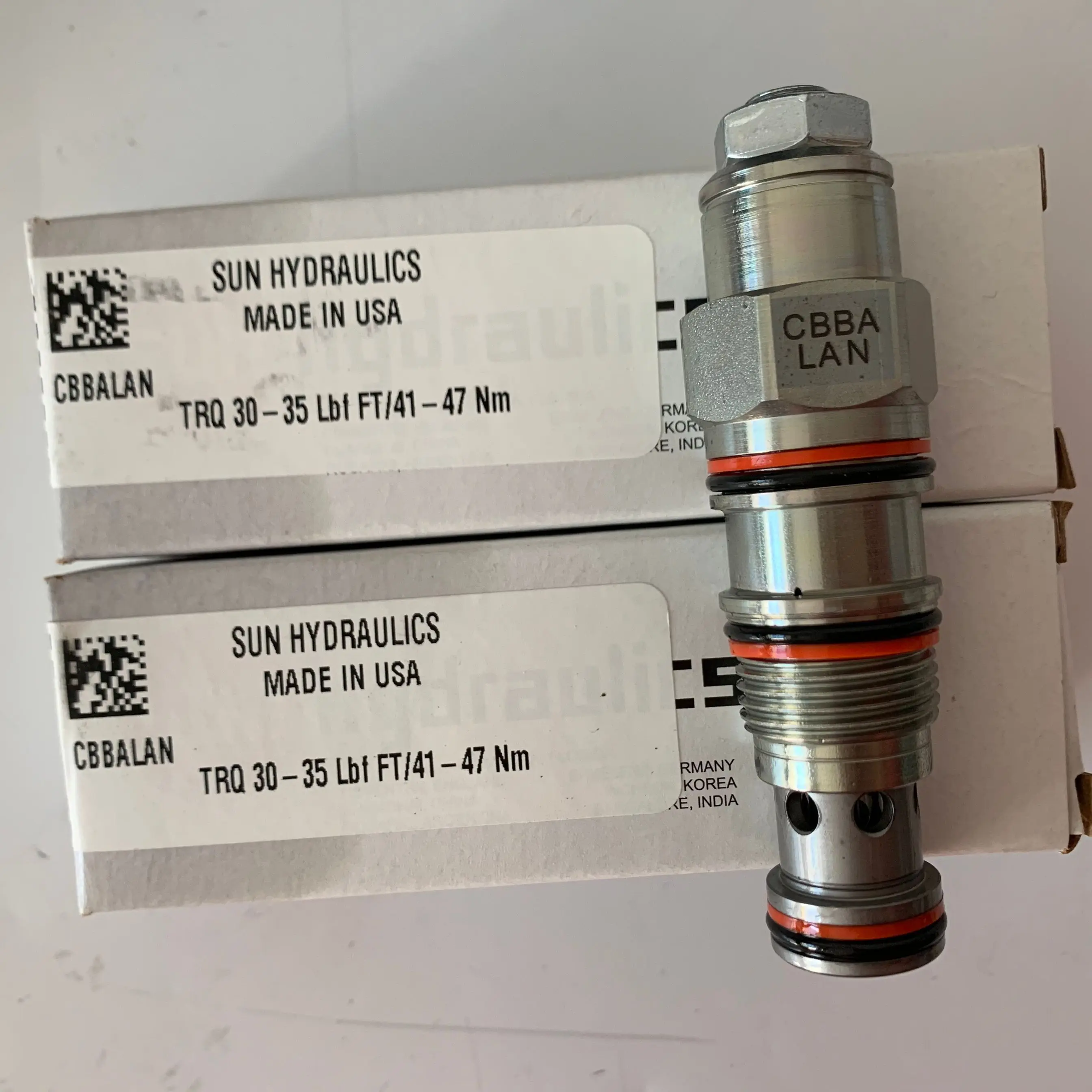 CBBA-LAN SUN Hydraulics Original Genuin Made in USA Cartridge Valve Standard Capacity Counter Balance Valve