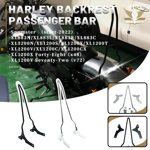 오토바이 통합 분리형 승객 등받이 Sissy Bar For Harley Sportster XL883 XL1200 X48 V72 start-2022 오토바이 통합 분리형 승객 등받이 Sissy Bar For Harley Sportster XL883 XL1200 X48 V72 start-2022