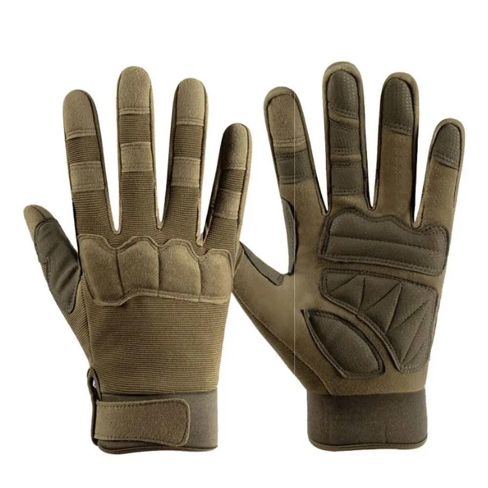 Guantes tácticos para deportes al aire libre, manoplas protectoras de dedo completo del ejército, pantalla táctil, Fitness, antideslizante,