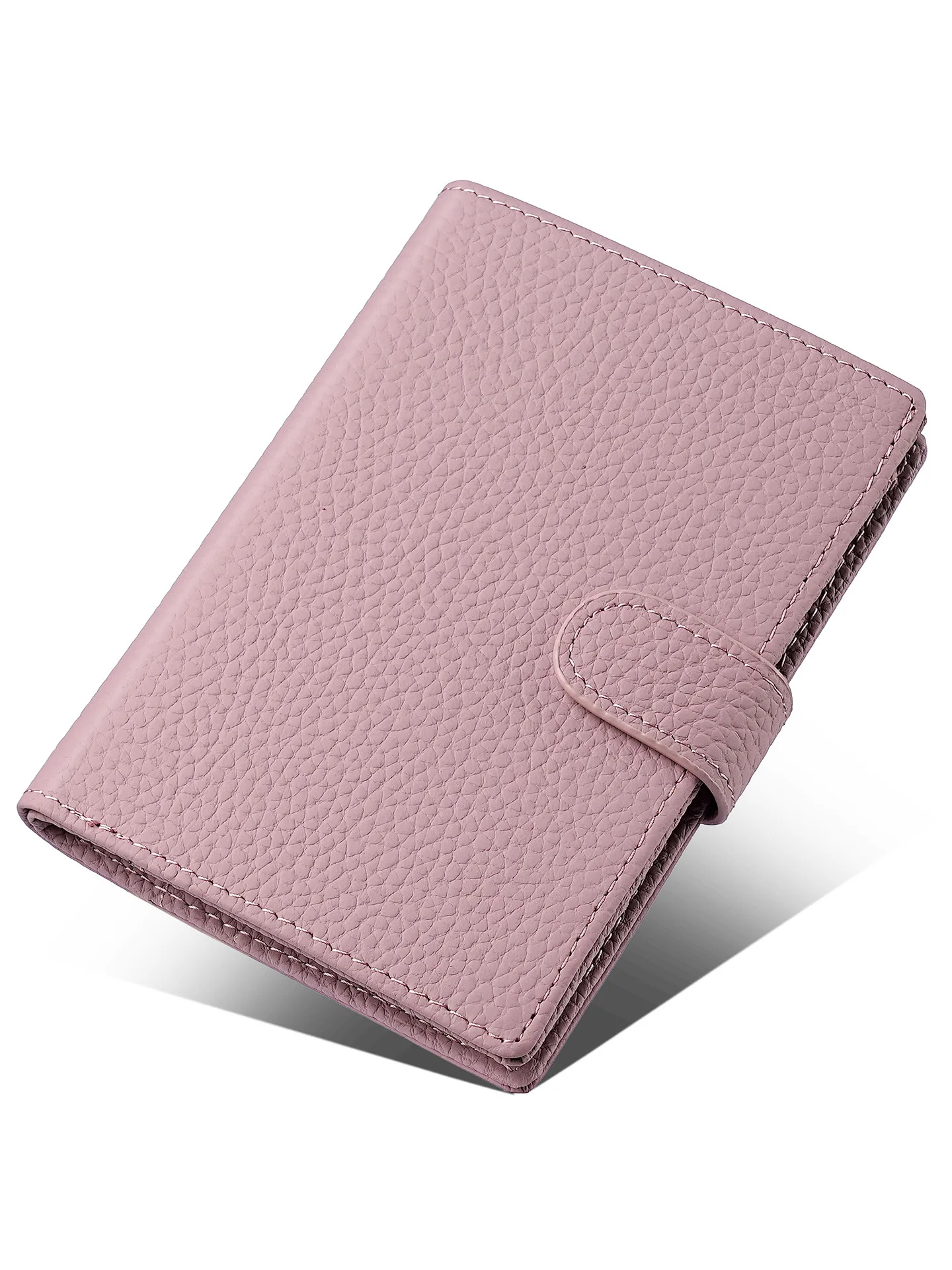 Western RFID Blocking Cowhide Leather Unisex Passport Wallet Large Capacity Multi-function Coin Purse