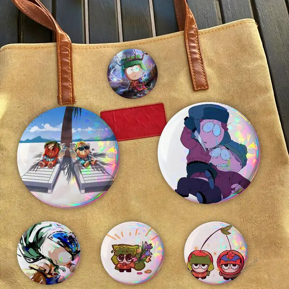 Kyle Stan S-South P-Park Badge Pins For Friend, Backpack, Clothing, Collectible Accessories, Jewelry Gift