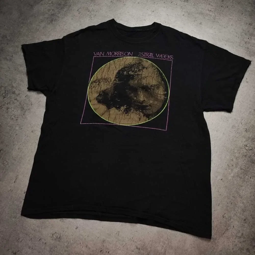 Vintage Van Morrison Astral Weeks Shirt Black Classic Unisex S-5XL