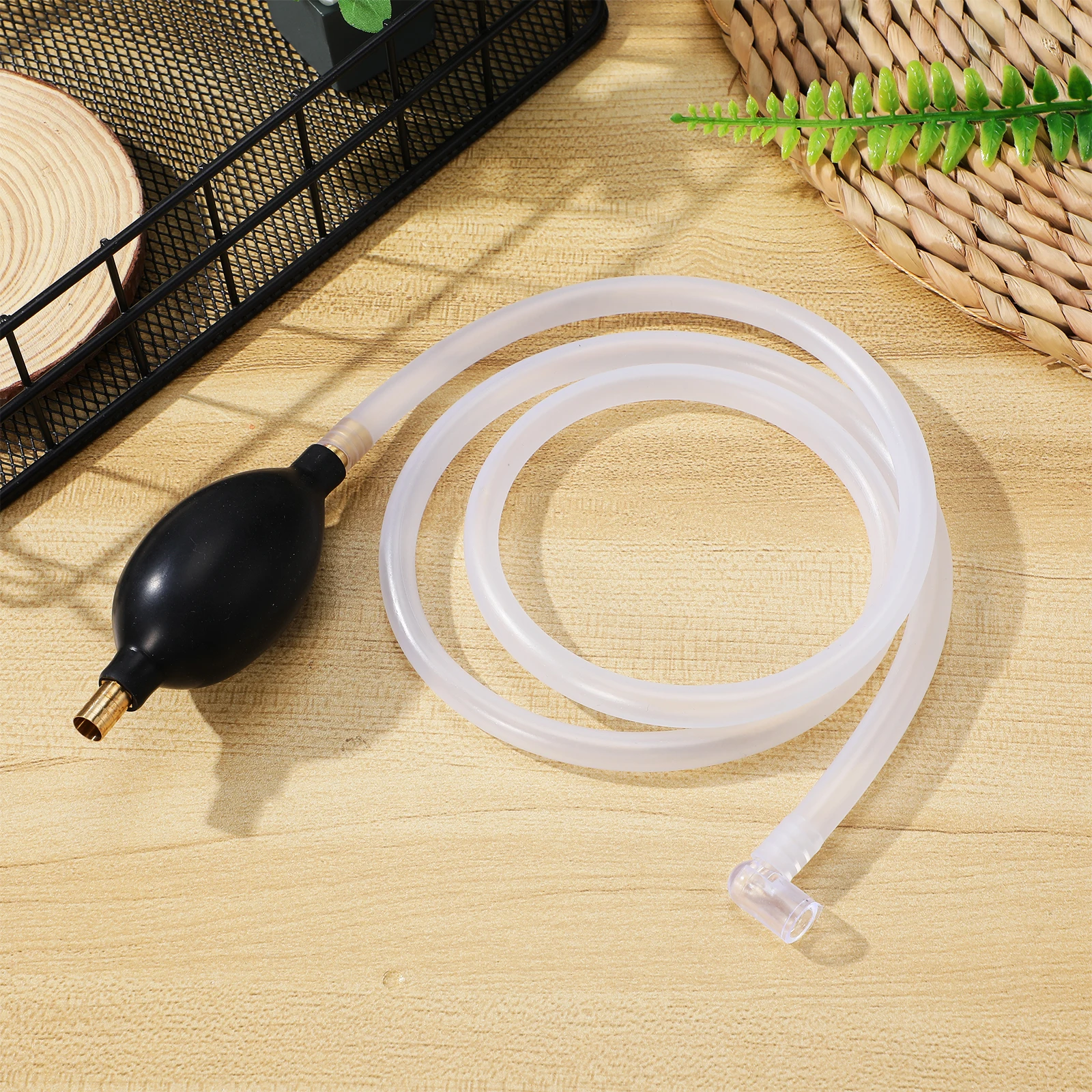 

1 Set Tea Tray Drainage Hose Flexible Heat Resistant Fast Efficient Drain Suction Ball Included Kitchen Bar Accessory