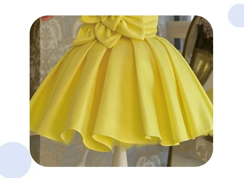 Single shoulder Flowers Girls Dress 1st Birthday Party Baby Baptism Dress For Girls Princess tutu Costume Infants Vestidos