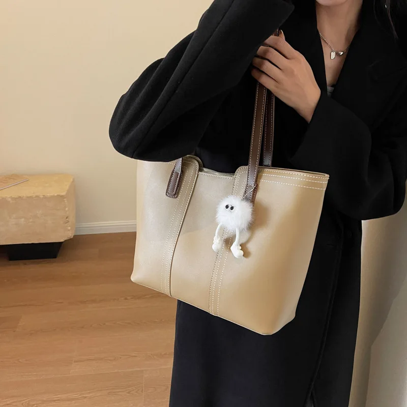 

Женская дизайнерская сумка высокого качества 2025, роскошная сумка из мягкой искусственной кожи, модная сумка-тоут, стильный офисный стиль