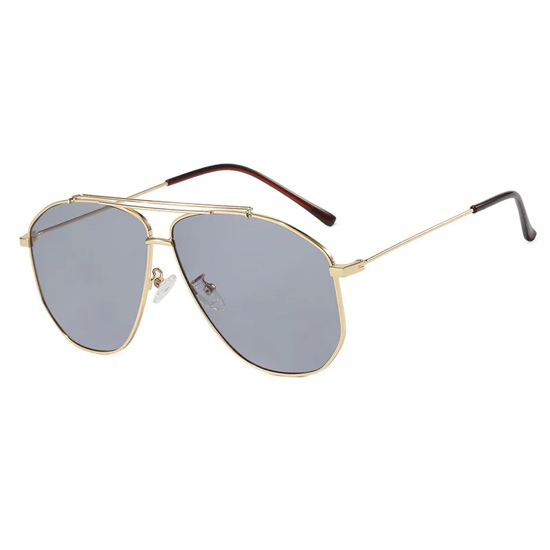 European and American Fashion Large-Frame Aviator Sunglasses for Men and Women, Suitable for Daily Driving and Uv Protection