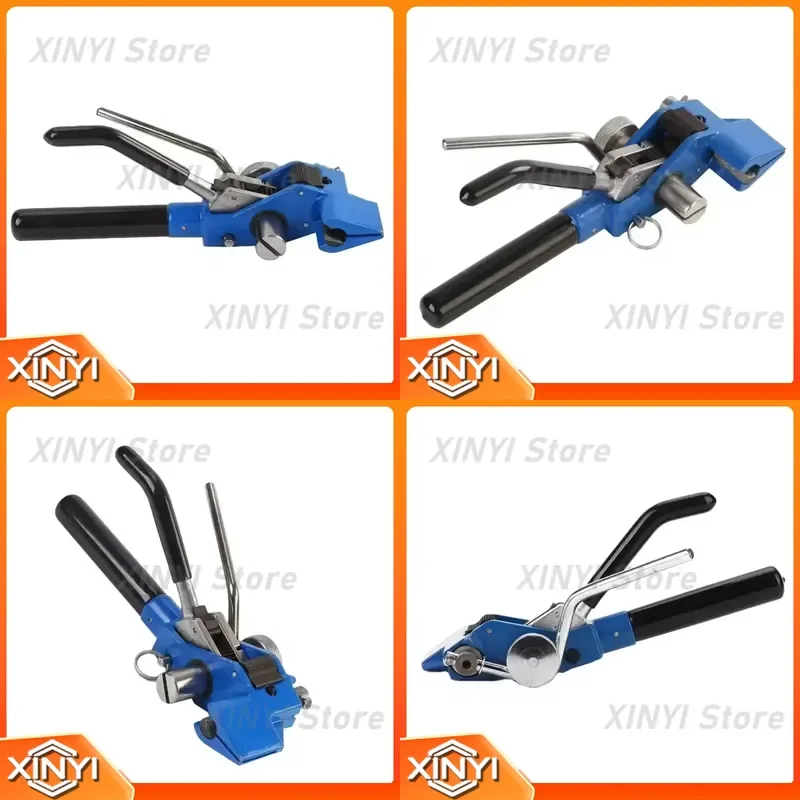 Stainless Steel Cable Tie Tightening Tool for Universal Cable Ties Throat Clamp Belt Tightener Machine Fastener Baler Clench