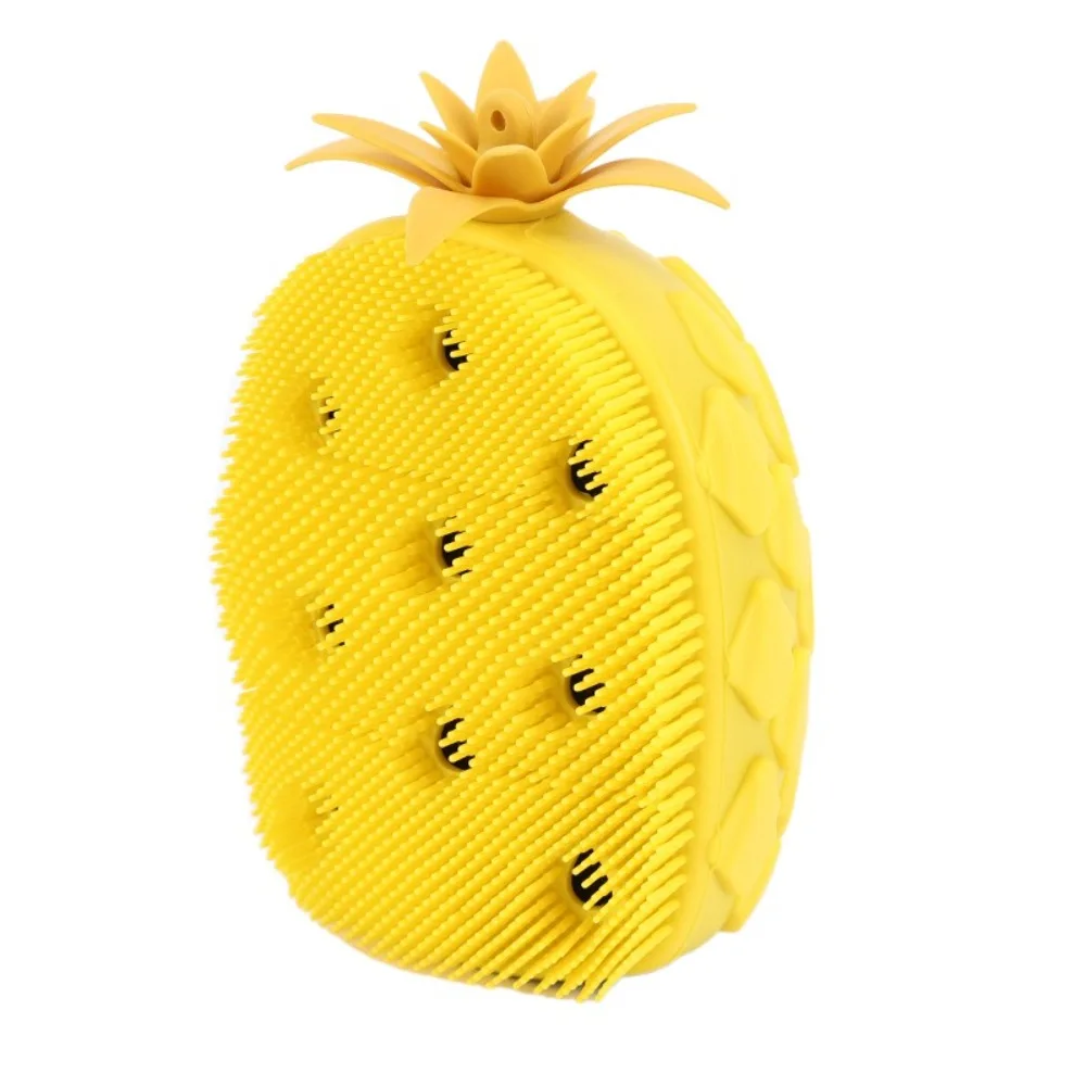 

Candy Color Fruit Shape Shower Brush Soft Hair Exfoliation Silicone Shampoo Brush Bath Supplies Non-Slip Shower Massage Brushes
