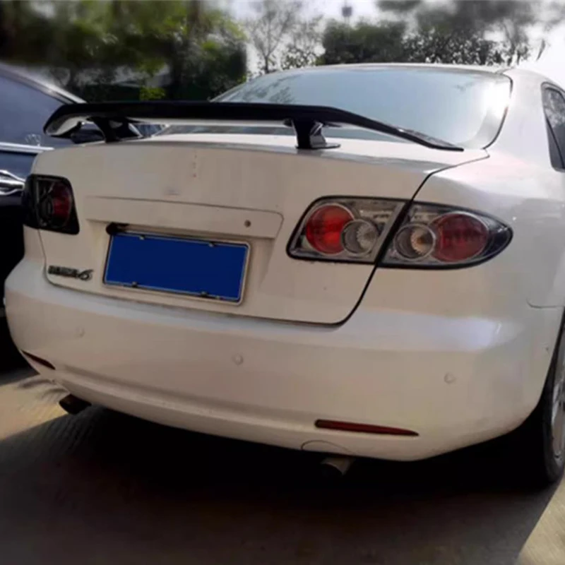 

Для Mazda 6 M6/2003-2013 высокий спойлер, аксессуары, багажник автомобиля, хвостовое крыло, комплект кузова, глянцевый черный