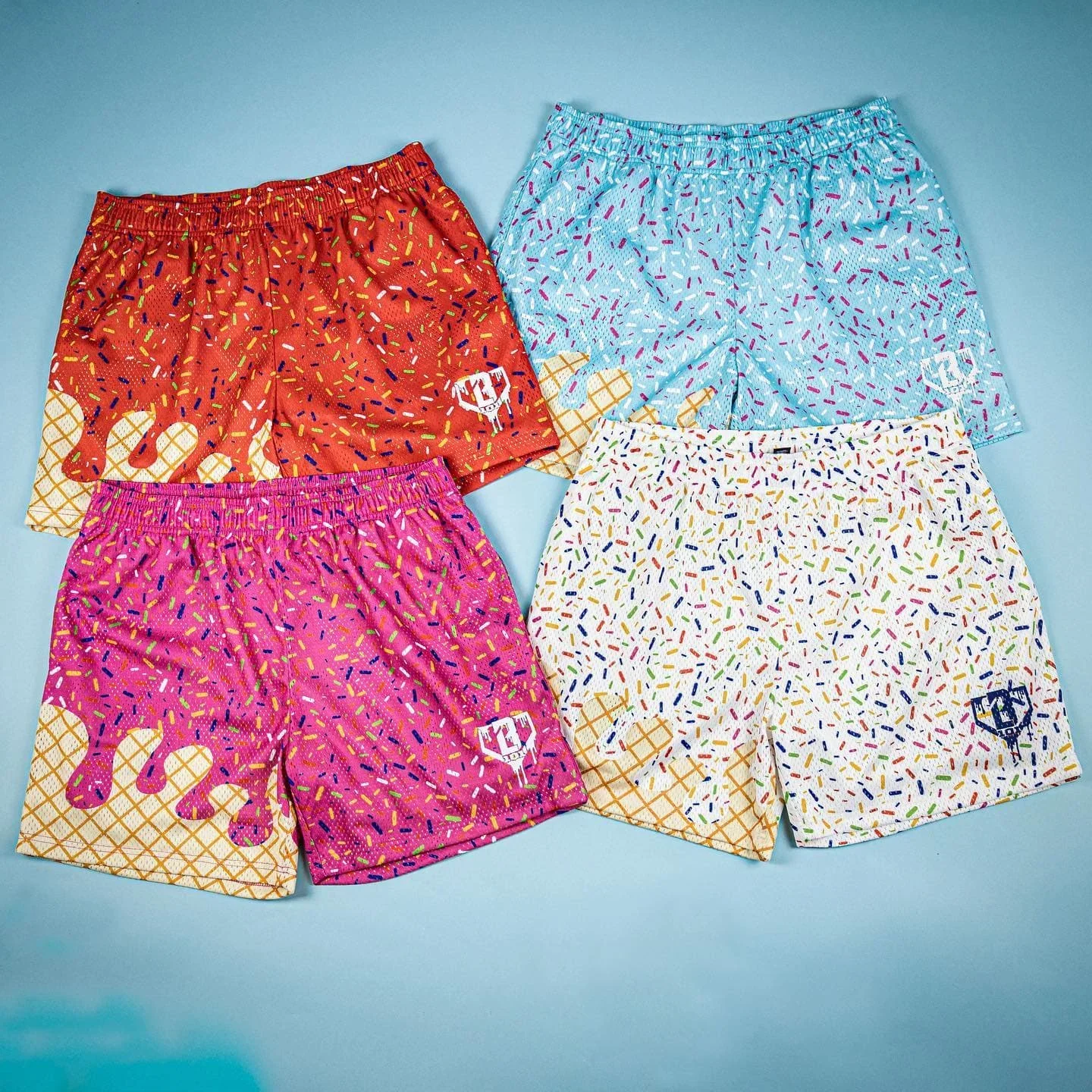 

Summer New Men's Ice Cream Quick-Drying Shorts Children's Fashion Sports Best-Selling Campus Street Shorts Size 90-160 Moto
