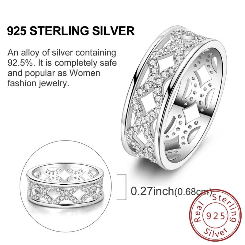 Women's 925 Sterling Silver Firefly Rose Ring