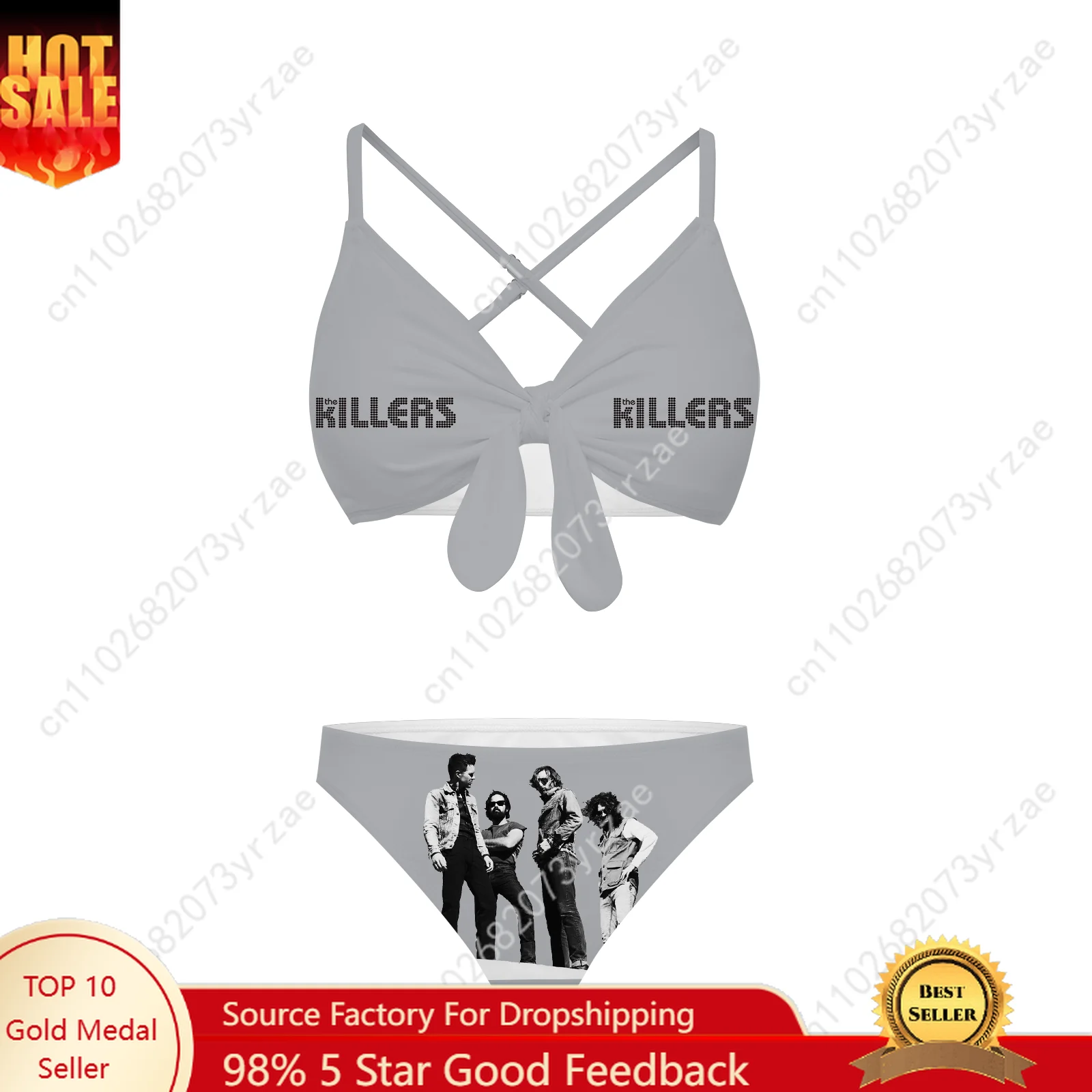 

The Killers Bathing Suits Cross Strap Suspenders Swimsuits Pool Party Beach Swimwear Womens Personalized Bikini Custom Beachwear