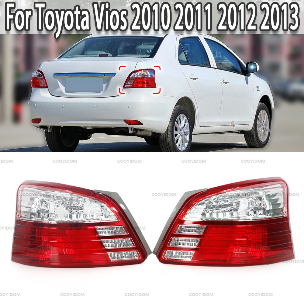 

Car Rear Tail Light Turning Signal Brake Lamp Assembly Without Bulbs For Toyota Vios 2010 2011 2012 2013