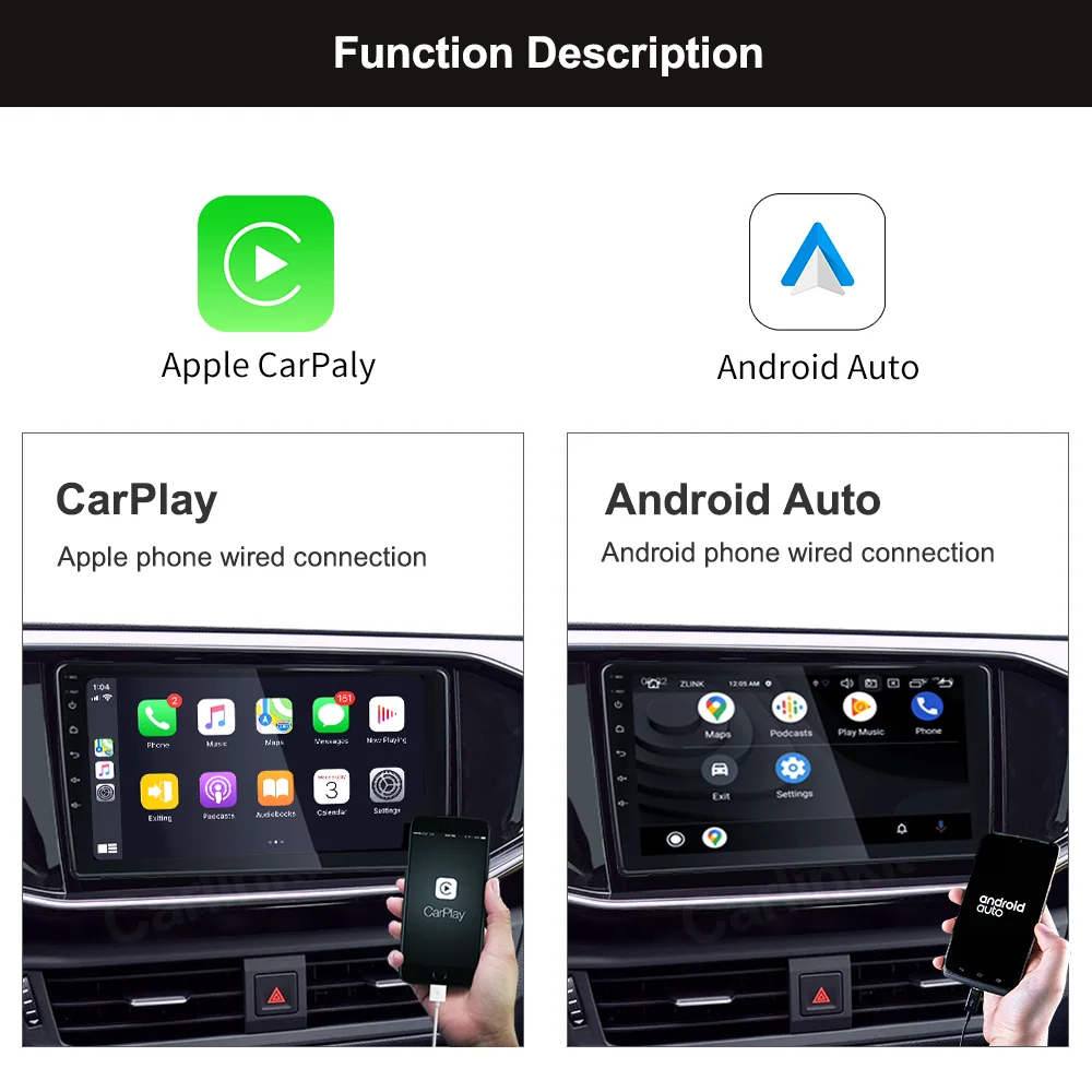 Smart car interconnection box original car wired carplay to wireless online mapmirroring screen projection plug and play adapter