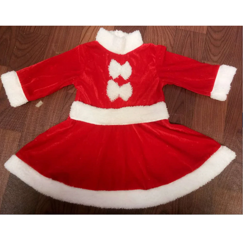 

Christmas Costume Set Kids Santa Claus Clothes High Quality Fabric Warm Winter Children Suit Festive Outfit Xmas Party Cosplay