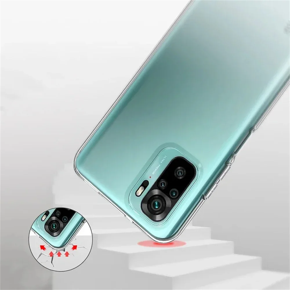 Voor Redmi Note 10S Note 10 4G 5G Cover Camera Bescherming Ultra Dunne Siliconen Case Voor Xiaomi Redmi Note 10 Pro Clear Soft Case