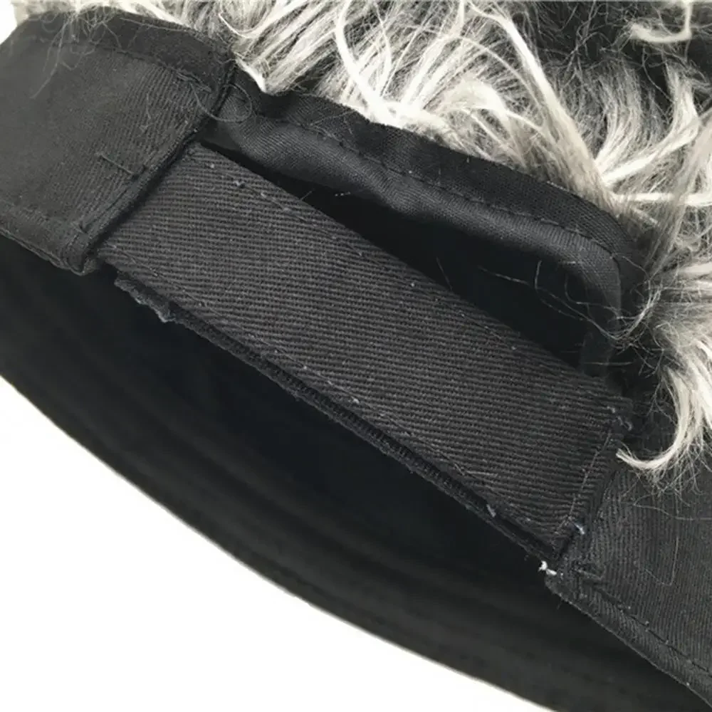 Männer Frauen Spikes Gefälschte Haar Perücke Kappe Hip Hop Beanie Hut Kurze Melone Einstellbare Sport Party Stirnband Cosplay Piraten Hut Kopfbedeckung