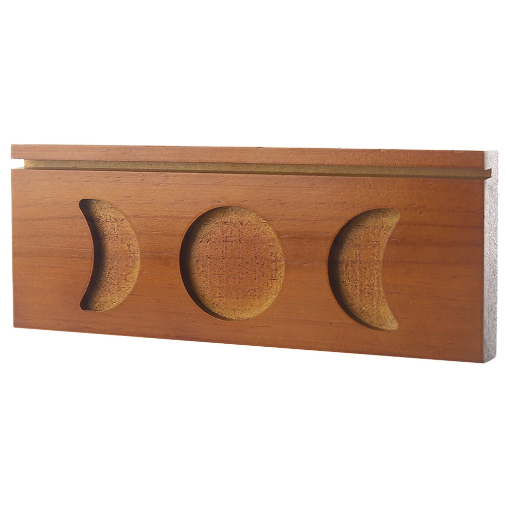 كريستال التارو بطاقة تخزين حامل خشبي الشاي ضوء حامل منضدية رف شاشة لتزيين المذبح ديكور المنزل #5