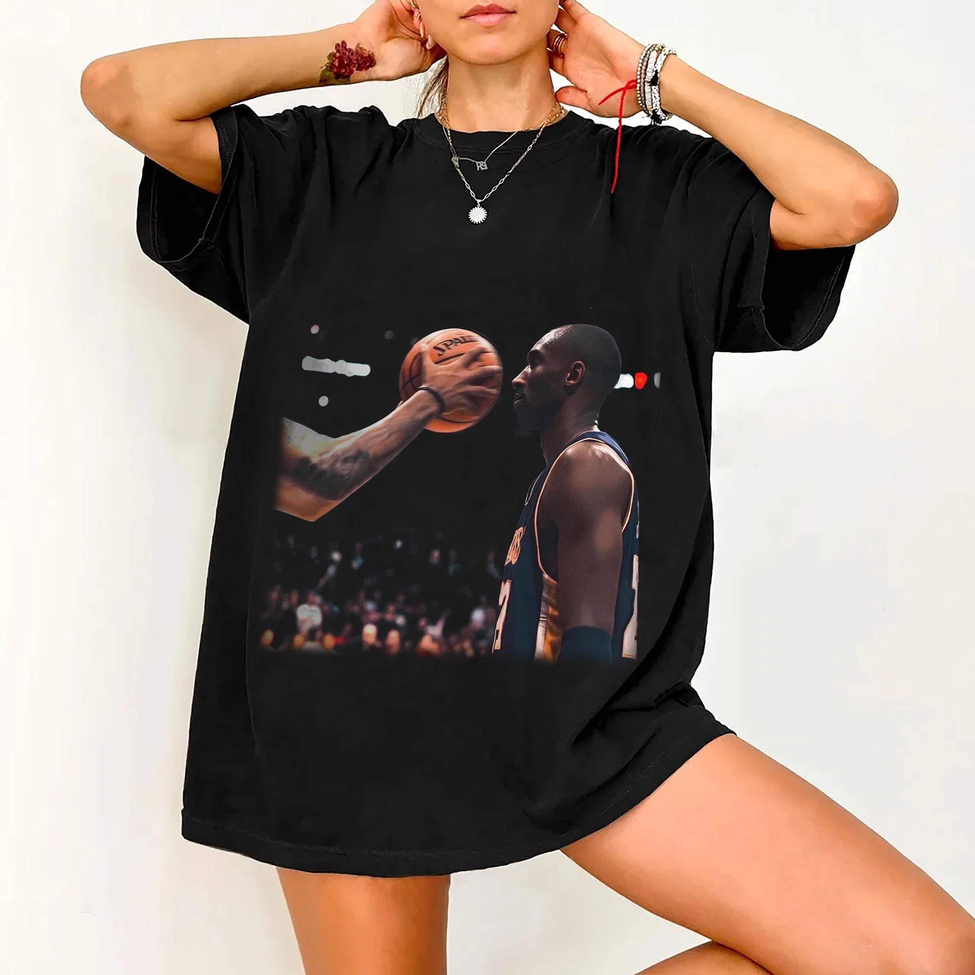 Vintage Kobe Bryant Shirt, 90s Retro Iconic Kobe Graphic Tee, Laker Kobe No Flinch T-Shirt, Mamba Mentality Basketball Gift