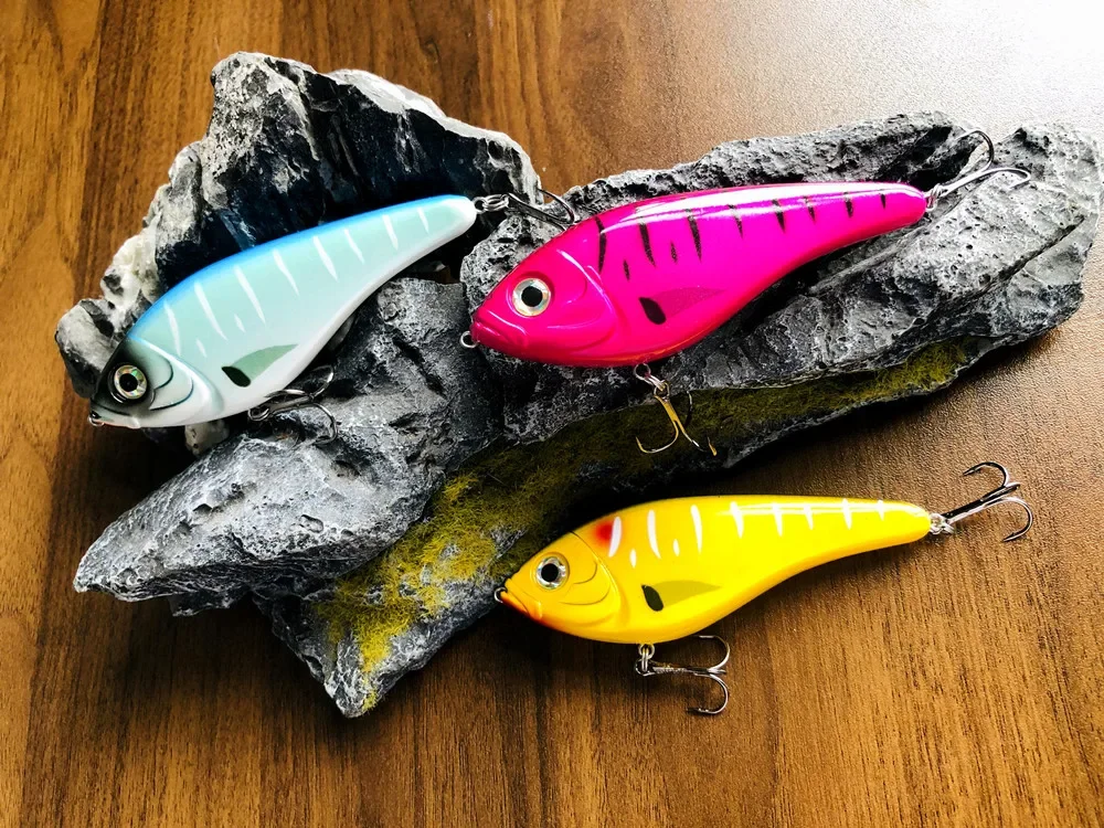 GREENSPIDER Jerkbaits Langsam sinkende Slider-Köder, 100 mm, 36 g, lauter Klang, Wobbler, Westin-Köder, Jerkbait, Angeln für Hecht, Zander – Detail 10