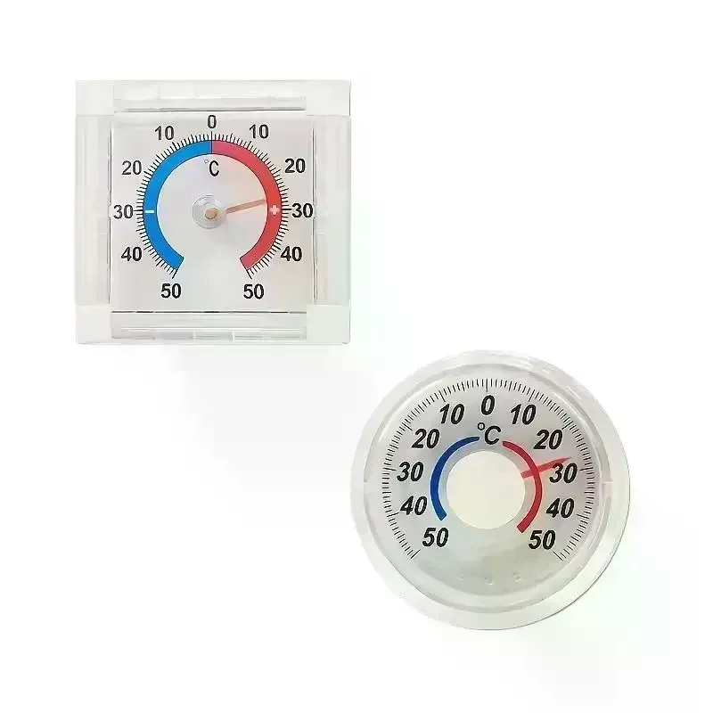 /PFU/No Battery Dial  Indoor Outdoor Window Wall Mount -50C To 50C Temperature Gauge Gift For Home Office Use