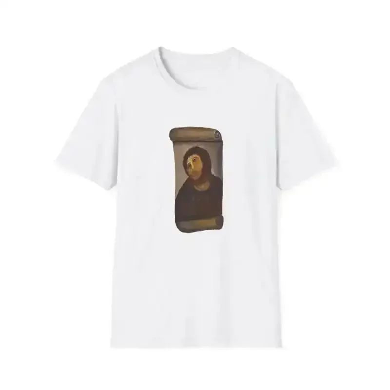 Ecce Homo Botched Restoration T Shirt Behold The Monkey