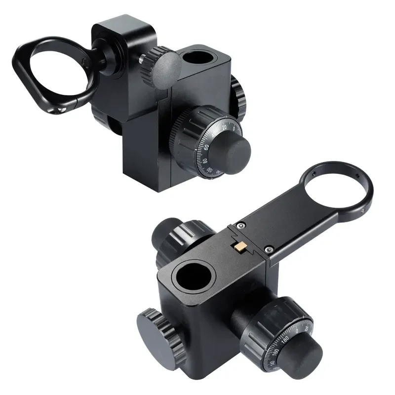 Industrial Microscope Camera Lens Table Precision Coarse Fine Tuning Bracket 50mm Lifting Focus Stand for 76mm