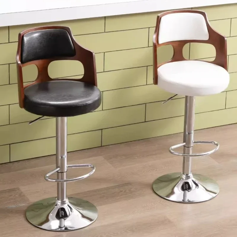 

*-*Роскошный кухонный барный поворотный табурет для стойки, эргономичный вращающийся стул, современная барная мебель для гостиной со спинкой, высокий стул Ho
