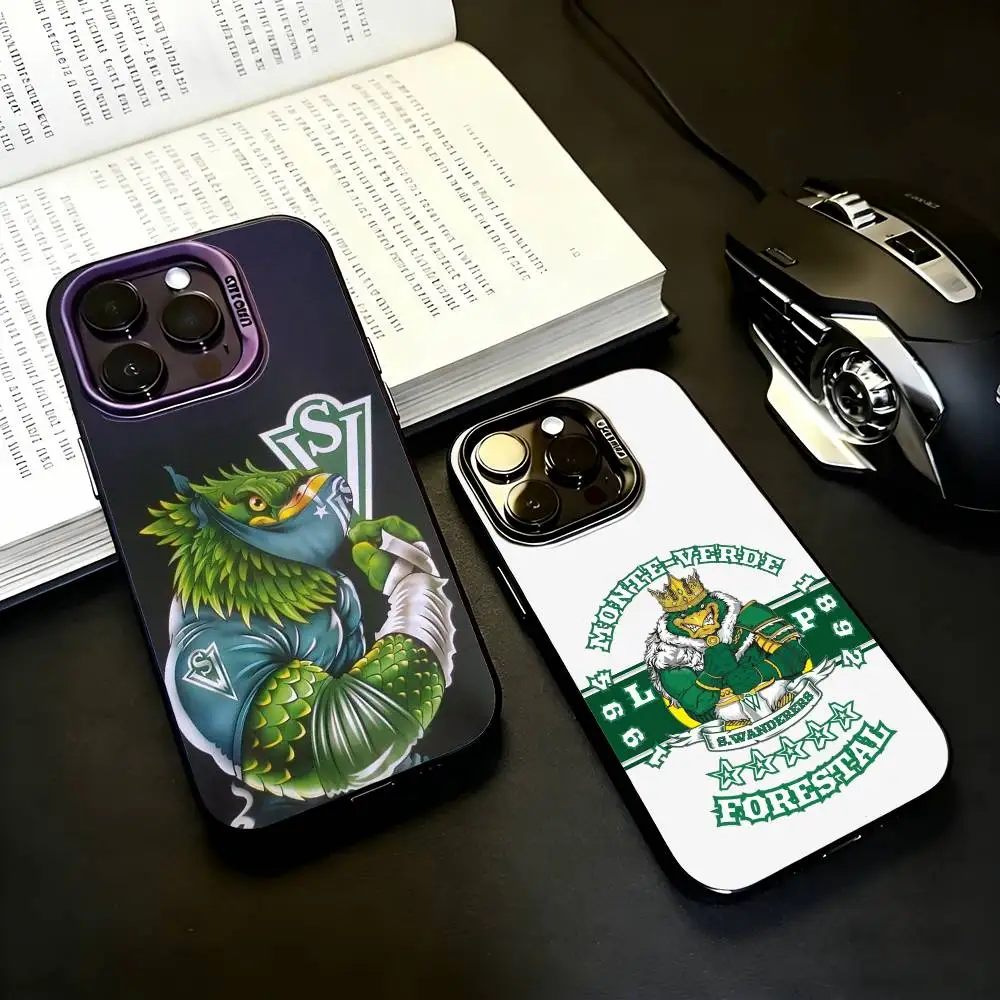 

S-Santiago W-Wanderers 1892 Phone Case For iPhone17,16,15,14,13,12,11 Plus,Pro Max Black Candy silver phone case