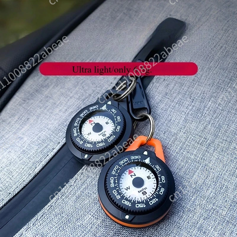 High-precision edc professional compass compact and portable zipper luminous