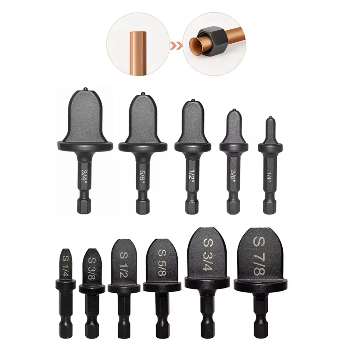 

Сейчас в тренде, набор расширителей для медных трубок из 11 предметов, подшипниковая стальная дрель с шестигранным хвостовиком, расширитель для медных трубок, инструмент для мягкой медной трубки