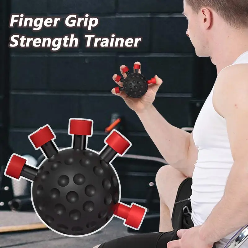 

Grip Strength Trainer Finger Exerciser Ball Adjustable Resistance Grip Forearm Trainer Finger Exerciser For Workout