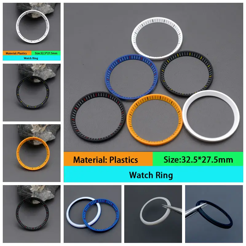 

Пластиковое кольцо для часов 32,5*27,5 мм, металлическое кольцо, новые детали Prospex Turtle 200M SRPC25K1 SRPC49K1 «PADI» версии Samurai SRPB55/SRPB99
