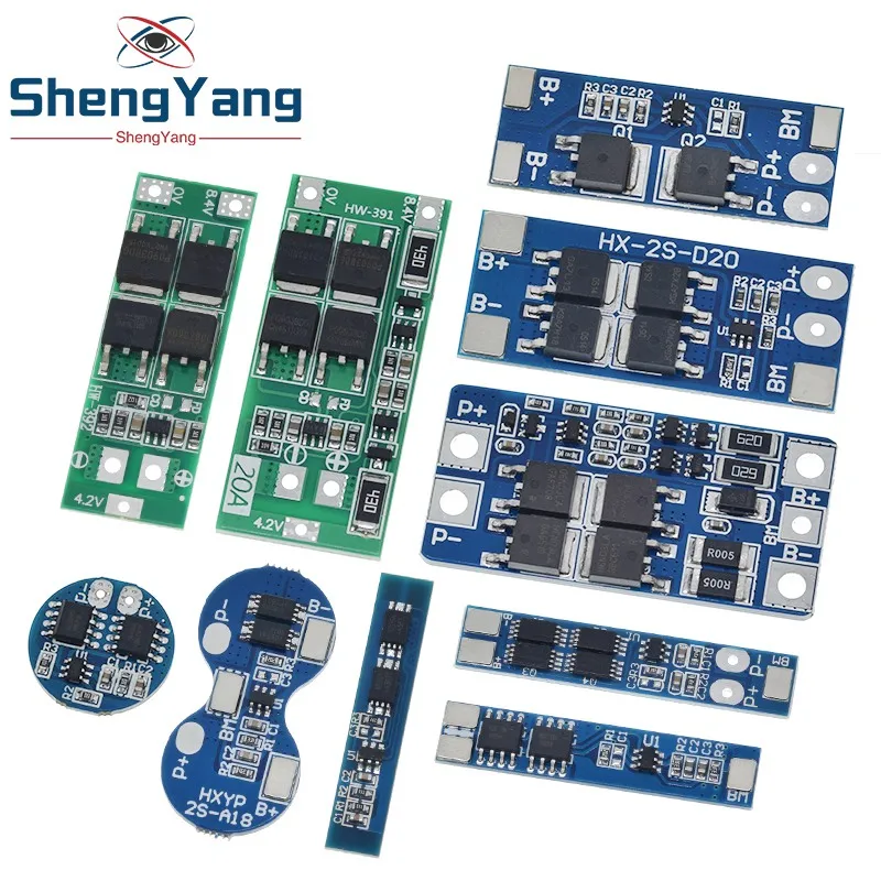 TZT 2S 3A 4A 5A 8A 10A 13A 20A 7.4V 8.4V Li-ion 18650 Lithium battery protection board / BMS board Standard / Balance image 2