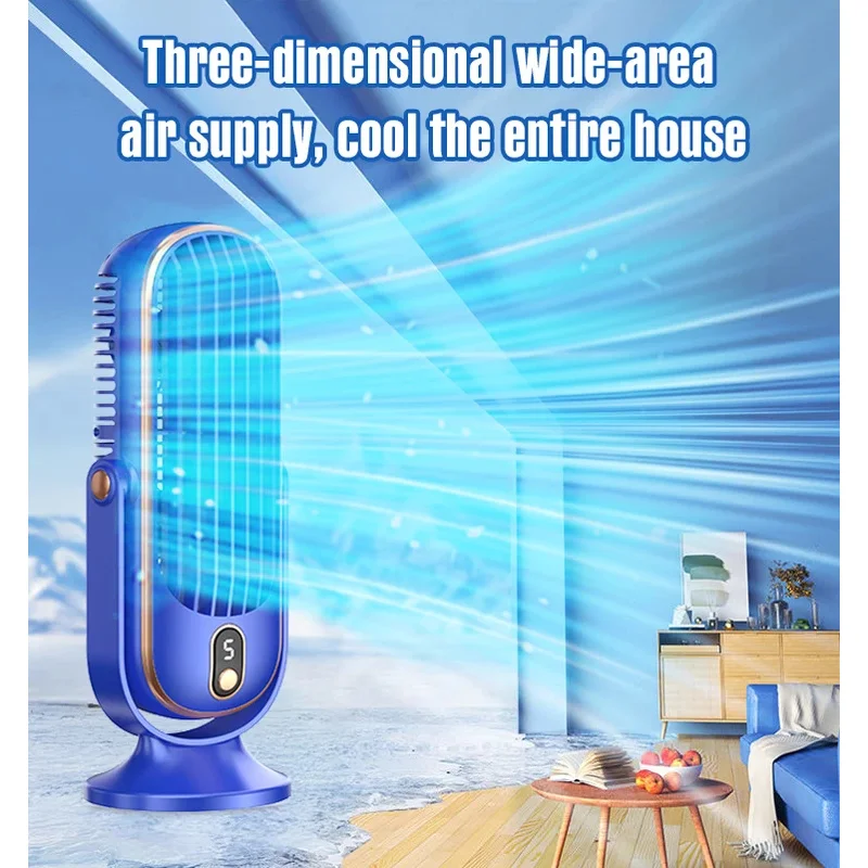 Portable desktop fan  cordless desktop fan  fast charging 5-speed high wind power