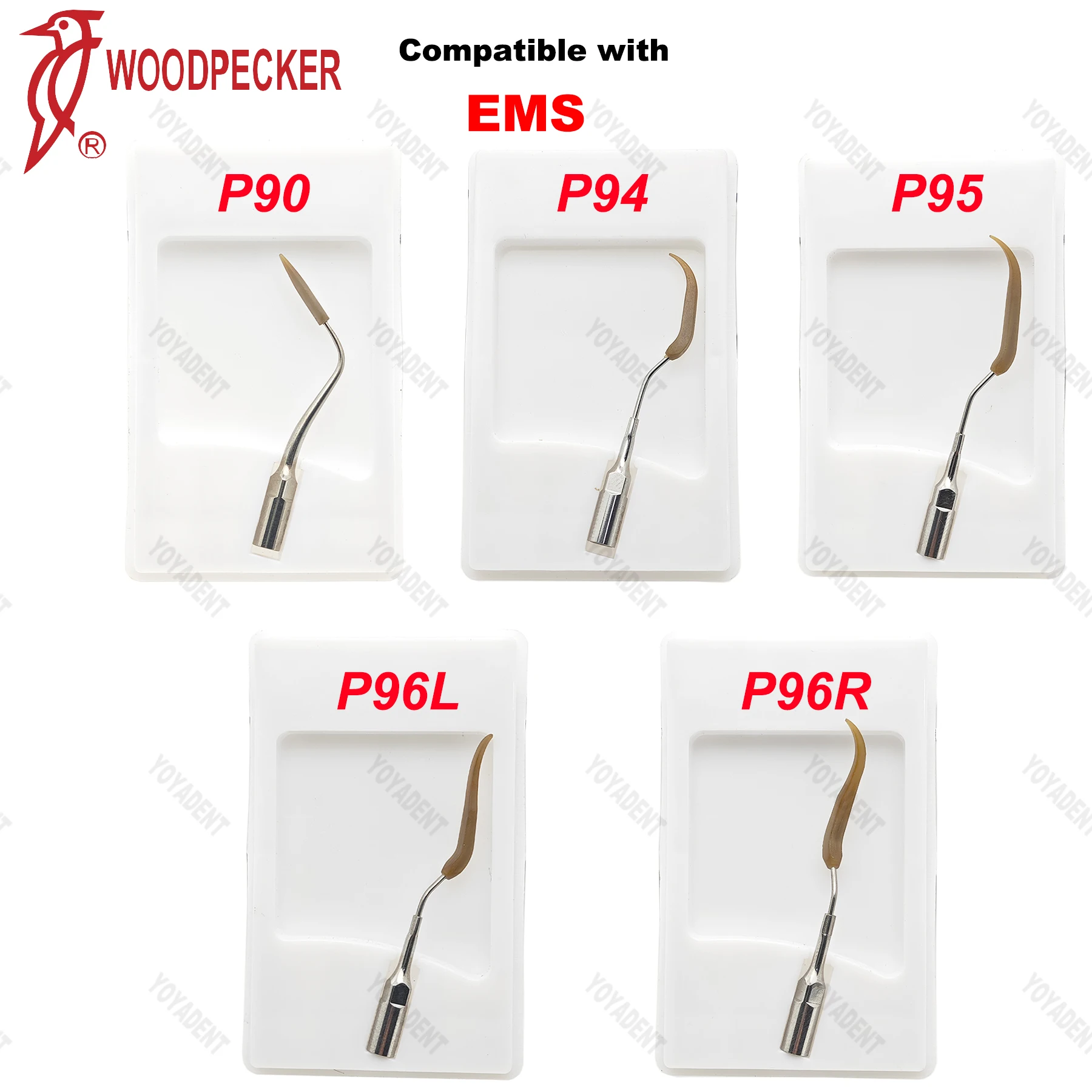 Woodpecker Dental Scaler Tips Implant Maintenance Tips P90 P94 P95 P96L P96R Fit EMS Scaler Handpiece