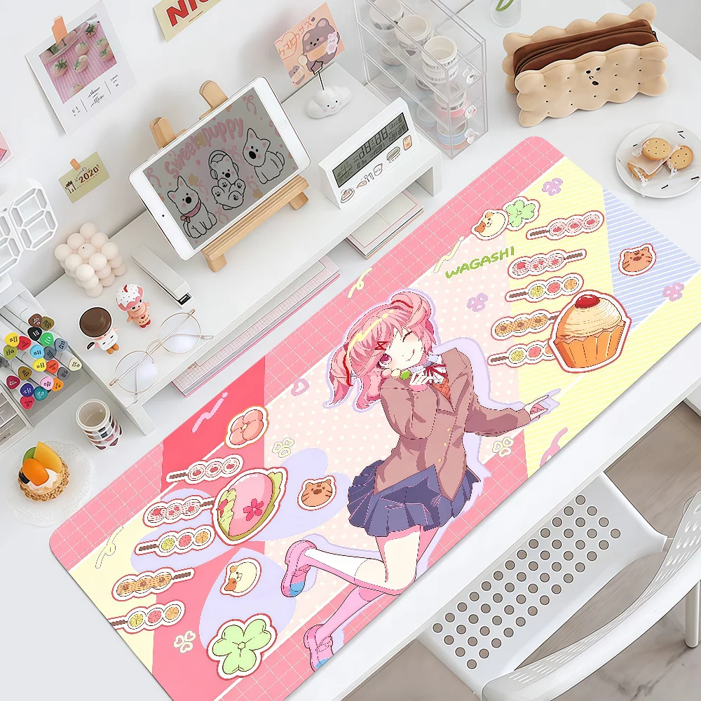 Mouse Pad MousePad Non-slip Lockedge Office Club Doki D-Doki Literature Student Gaming Game Thickened Large Writing Pad Cushion