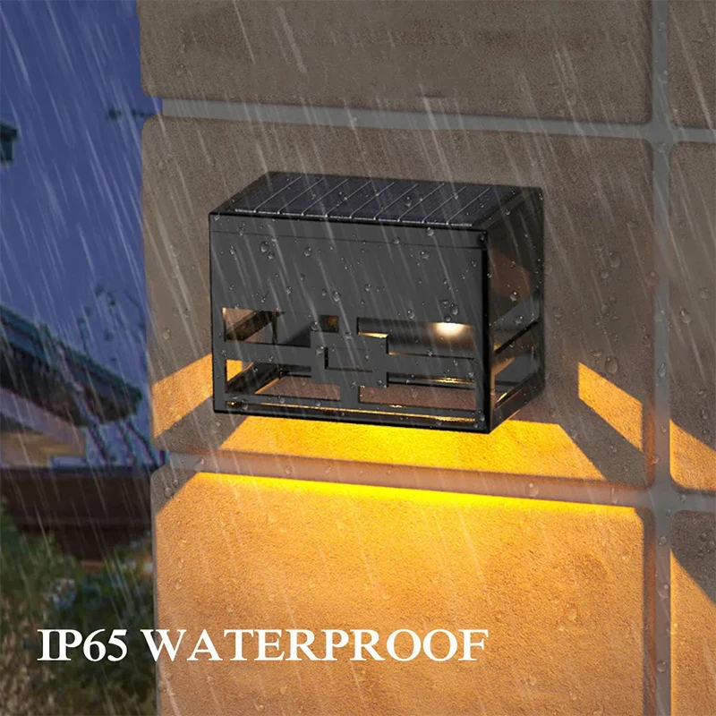 Ip65 Veranda Verlichting Buitenverlichting Solar Licht Warm/Wit/Rgb 400Mah Muur Licht Hek Tuin Luz Solar Para Exterieur