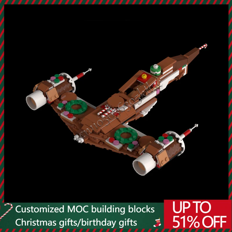 جديد 337 قطعة MOC الزنجبيل N-1 طائرة تحويل بنة نموذج الأطفال لتقوم بها بنفسك الجمعية ألعاب تعليمية هدايا عيد الميلاد #3