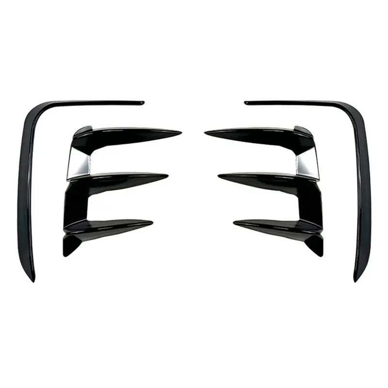 

Well Car Glossy Black Rear Bumper Splitter Kit Spoiler Rear Canard Air Vent Trim For BMW X3 G01 LCI M Sport 2022-2023 Auto Parts