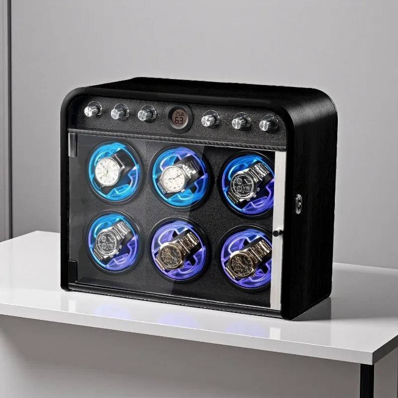 

Automatic Watch Winder Safe Silent Luxury Rotating Automatic Watches Box Men's Mechanical Watches Winding Machine Storage Case