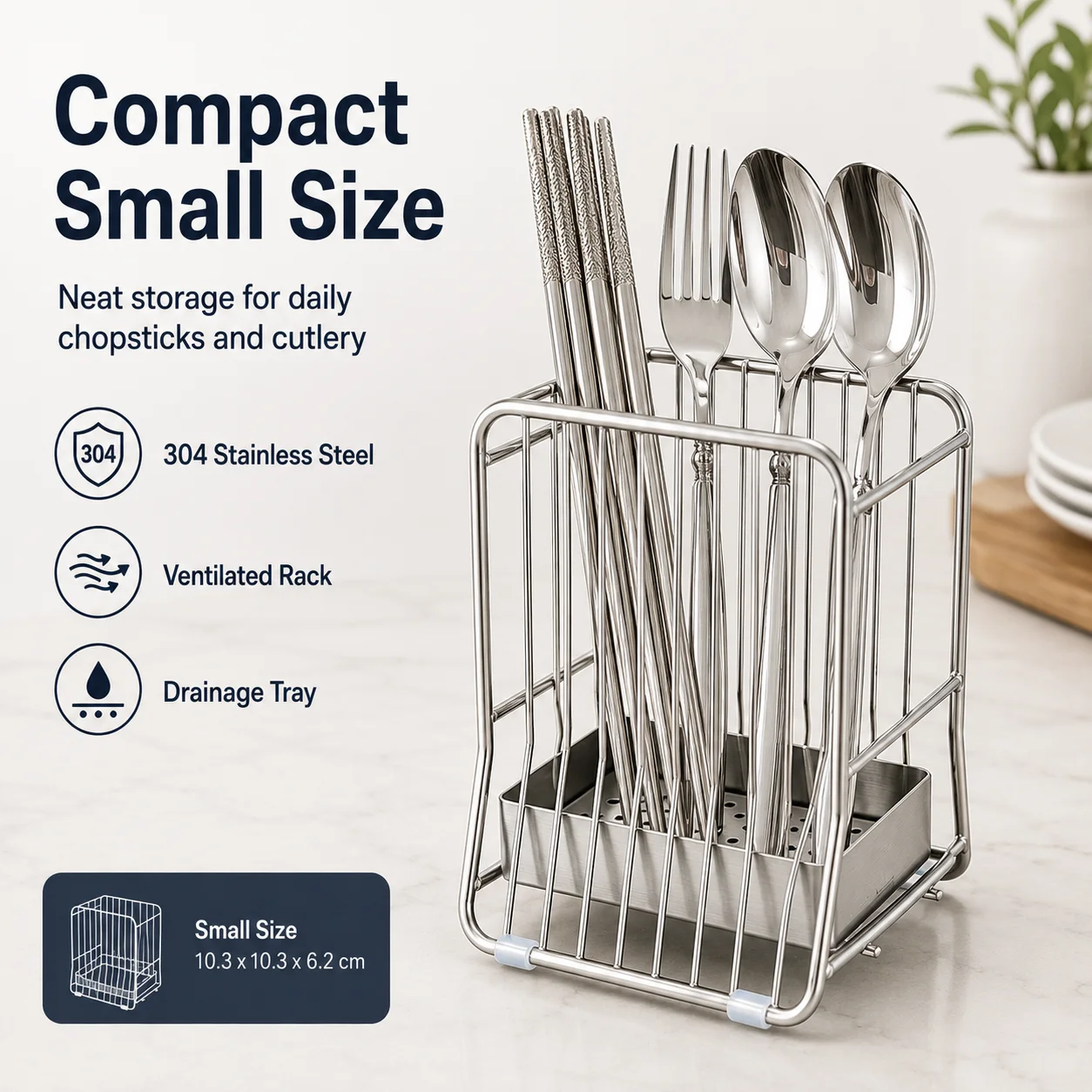 304 Stainless Steel Chopstick  - Commercial Kitchen Knife Holder review and price