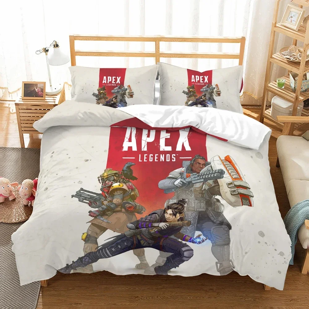 3D Printed Game Duvet Cover APEX Pillowcase Legends Bedding Set Double Twin Full Queen King Adult Kids Bedclothes Quilt Cover